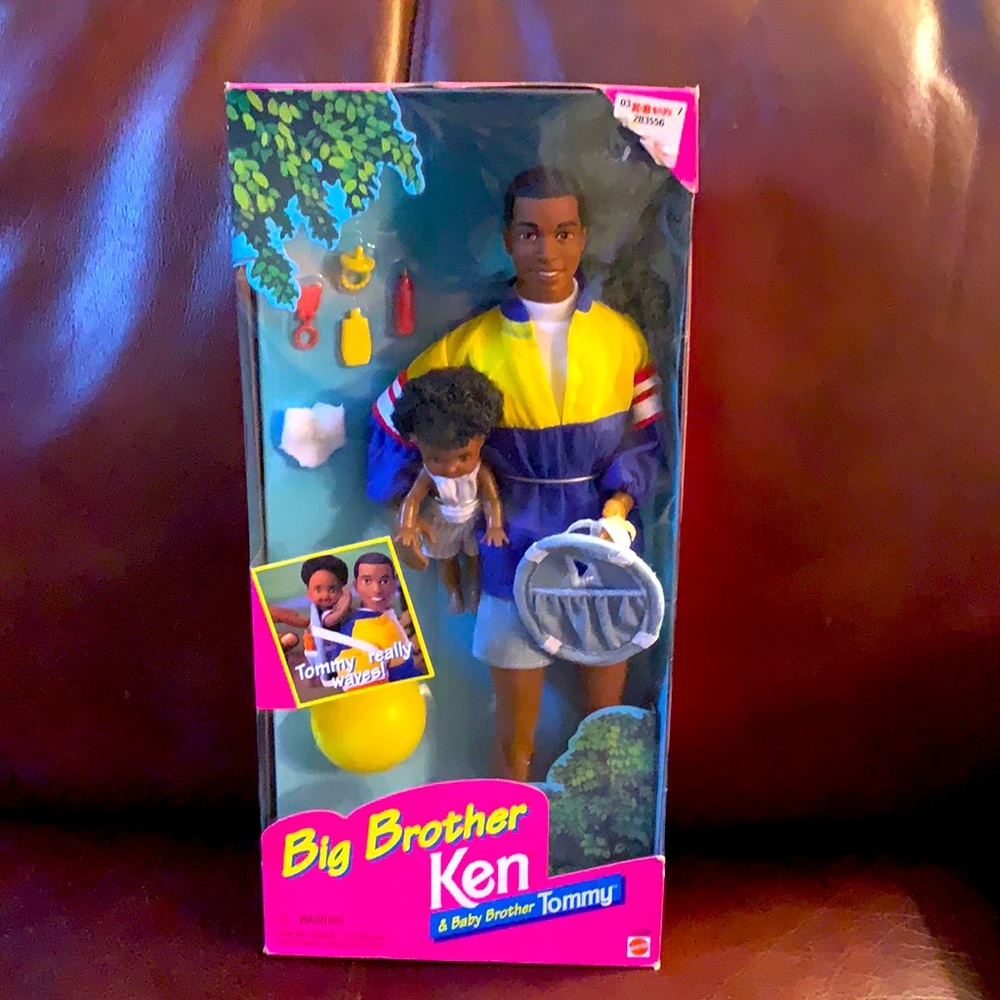 Big Brother African American Ken and Baby African American Brother Tommy